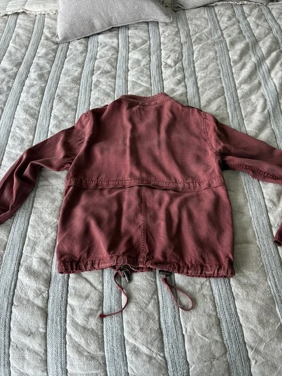 Dex rust coloured Button-Front Utility Jacket - Picture 7 of 9